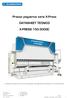 Pressa piegatrice serie X-Press DATASHEET TECNICO X-PRESS 150-3000C