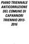 PIANO TRIENNALE ANTICORRUZIONE DEL COMUNE DI CAPANNORI TRIENNIO 2013-2016