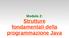 Modulo 2: Strutture fondamentali della programmazione Java