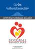 Arcidiocesi di Ancona Osimo Servizio per la Pastorale della Famiglia ATTIVITÀ PASTORALE 2014-2015