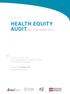 HEALTH EQUITY AUDIT Bari, 6-9 ottobre 2015