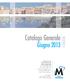 Catalogo Generale. Giugno 2013