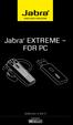 Jabra EXTREME FOR PC. jabra. Manuale utente