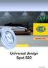Illuminazione interna Universal design Spot S20