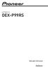 LETTORE CD DEX-P99RS. Manuale d istruzioni. Italiano