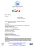 Delegazione Regione Lombardia COPPA. Oggetto: Coppa Italia calcio a 5 - edizione 2015 - Lazzate (MB), 10 12 aprile 2015