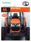 M8560/M9960 TRATTORE DIESEL KUBOTA TRATTORE M9960: 100 CV M8560: 85,5 CV