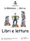 COMUNE DI ALPIGNANO ASSESSORATO ALLA CULTURA. In Biblioteca... libri su: Libri e lettura