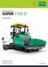 SUPER 1103-3i. Finitrice gommata. Compact Class. www.voegele.info