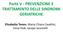 Parte V - PREVENZIONE E TRATTAMENTO DELLE SINDROMI GERIATRICHE. Elisabetta Tonon, Maria Chiara Cavallini, Irene Fedi, Iacopo Iacomelli