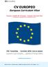 CV EUROPEO Europass Curriculum Vitae