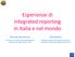 Esperienze di integrated reporting in Italia e nel mondo