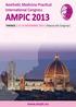 Aesthetic Medicine Practical International Congress AMPIC 2013. FIRENZE 15-16 NOVEMBRE 2013 Palazzo dei Congressi. www.ampic.eu