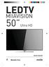LEDTV MIIAVISION. Ultra HD. Manuale d uso MIIA MTV-K50LEUHD