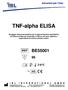 TNF-alpha ELISA BE55001 2-8 C. Istruzioni per l Uso
