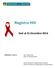 Registro HIV. Dati al 31 Dicembre 2014. Dott.ssa. Francesca Russo