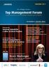 Top Management Forum Il punto annuale su scenari, strategie e strumenti per competere