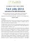 ALTA FORMAZIONE ECONOMICO-GIURIDICA e TRIBUTARIA. TAX L@b 2015. Laboratorio di Fiscalità Internazionale