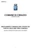 COMUNE DI CREAZZO (PROVINCIA DI VICENZA) REGOLAMENTO COMUNALE PER L UTILIZZO DEI PARCHI E DELLE AREE VERDI COMUNALI