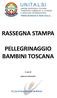 RASSEGNA STAMPA PELLEGRINAGGIO BAMBINI TOSCANA