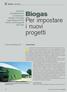 Biogas Per impostare i nuovi progetti