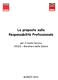 La proposta sulla Responsabilità Professionale. per il tavolo tecnico OOSS Ministero della Salute