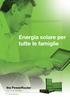 Energia solare per tutte le famiglie