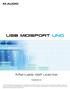 USB MIDISPORT UNO. Manuale dell utente. Italiano
