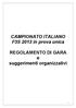 CAMPIONATO ITALIANO F3S 2013 in prova unica. REGOLAMENTO DI GARA e suggerimenti organizzativi