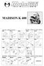 MADISON K 400 FRAME - INDEX OF THE TABLES TELAIO - INDICE TAVOLE TAV. A MOTORE - INDICE TAVOLE ENGINE - INDEX OF THE TABLES TAV. C TAV. D TAV.