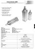 cilindri ISO 6431 VDMA cylinders ISO 6431 VDMA