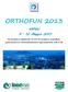 ORTHOFUN 2013 NAPOLI. 9-12 Maggio 2013