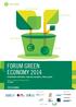 FORUM GREEN ECONOMY 2014 Sostenibilità ambientale, risparmio energetico, finanza green