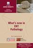 What s new in ENT Pathology