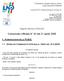 Comunicato Ufficiale N 43 del 21 aprile 2005