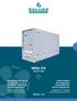 WBA-CV. 20-217 kw. Refrigeratori di liquido Condensatori ad aria Ventilatori centrifughi Compressori scroll