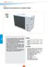 CDA CDA. Refrigeratori d acqua condensati ad aria con ventilatori centrifughi VERSIONI ACCESSORI
