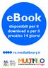 ebook disponibili per il download e per il prestito 14 giorni re.medialibrary.it
