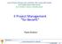Il Project Management for Benefit