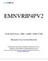 EMNVRIP4PV2 NVR 8CH FULL 3MP / 1080P / 960P /720P. Manuale d uso ed installazione