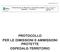 PROTOCOLLO PER LE DIMISSIONI E AMMISSIONI PROTETTE OSPEDALE-TERRITORIO