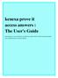 kenexa prove it access answers : The User's Guide