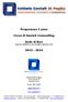 Programma I anno. Corso di Gestalt Counselling. Sede di Bari (presso AKASA in via Osvaldo Marzano 36) 2013-2014