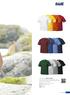 T-shirt & Tops. Tessuto: Jersey 100 % cotone ring spun. (Colori 92 e 95 misto-cotone) Peso: 145 g/m 2 Taglie: XS 4XL