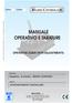 MANUALE OPERATIVO E TARATURE