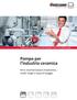 Pompe per l industria ceramica
