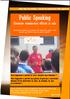 Public Speaking Diventare comunicatori efficaci in aula