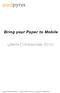 Bring your Paper to Mobile. Offerta Commerciale 2010: