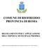 COMUNE DI RIOFREDDO PROVINCIA DI ROMA REGOLAMENTO PER L APPLICAZIONE DELL IMPOSTA MUNICIPALE PROPRIA