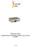 MANUALE PER L'UTENTE ETHERNET MEDIA CONVERTER SU FIBRA OTTICA PLASTICA LITEWIRE